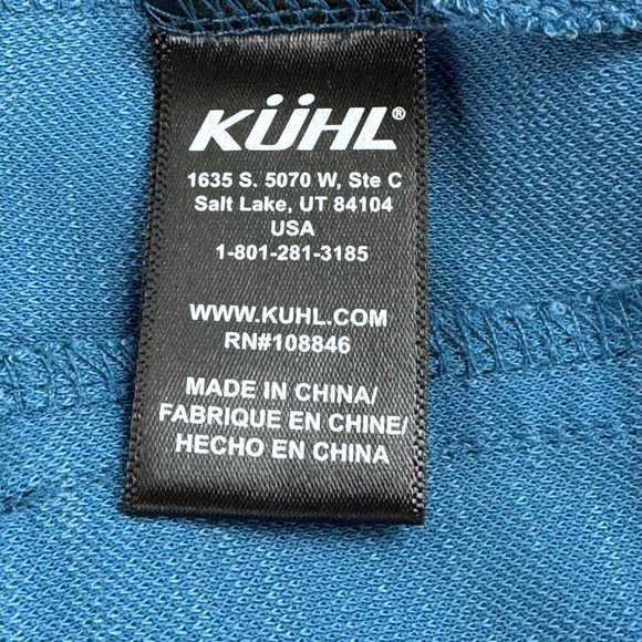 Kuhl Women's Full Zip Hooded Sweatshirt Size M Blue Pockets Long Sleeve Outdoors - Picture 5 of 9
